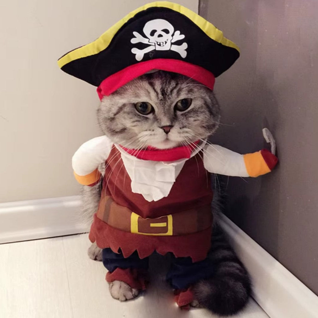 Halloween Pirate Dog Costume – Fun Corsair Outfit for Festive Pets - The Pet Paradise