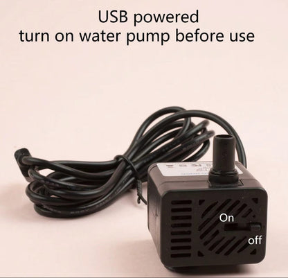 3L automatic cat water fountain with dual outlets and quiet motor for continuous hydration.