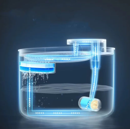 3L automatic cat water fountain with dual outlets and quiet motor for continuous hydration.
