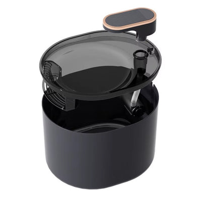 3L automatic cat water fountain with dual outlets and quiet motor for continuous hydration.