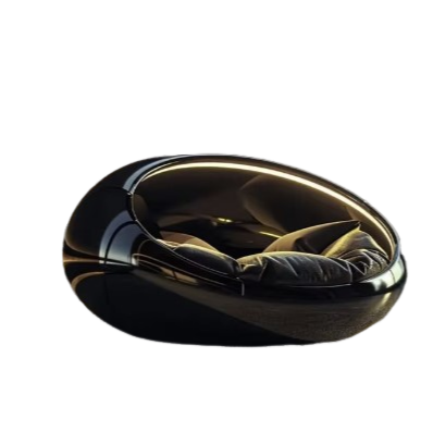 Caseta para mascotas cápsula espacial de lujo premium: caseta para perros de interior premium para todas las estaciones