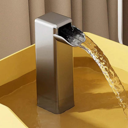 Transparent automatic cat water fountain with USB pump and recirculating filter system.