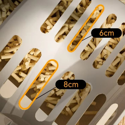 Cat litter scoop with built-in trash can for quick and hygienic waste disposal