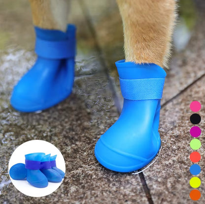 Waterproof anti-slip rain boots for dogs and cats of all sizes