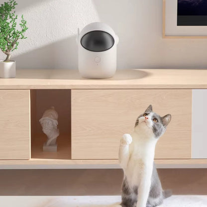 Rechargeable automatic laser toy for interactive cat play