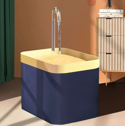 Smart ultra-quiet pet water fountain with filter and burnout protection for cats and dogs