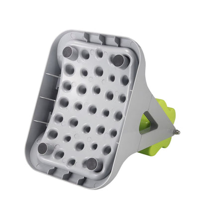 Rotatable slow food feeder and puzzle bowl for cats and dogs