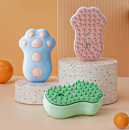 Electric grooming comb with spray and massage function for cats and dogs