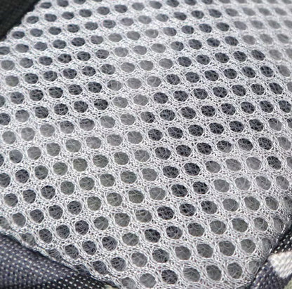 Hands-free dog training treat bag with waist belt and secure clasp for outdoor training