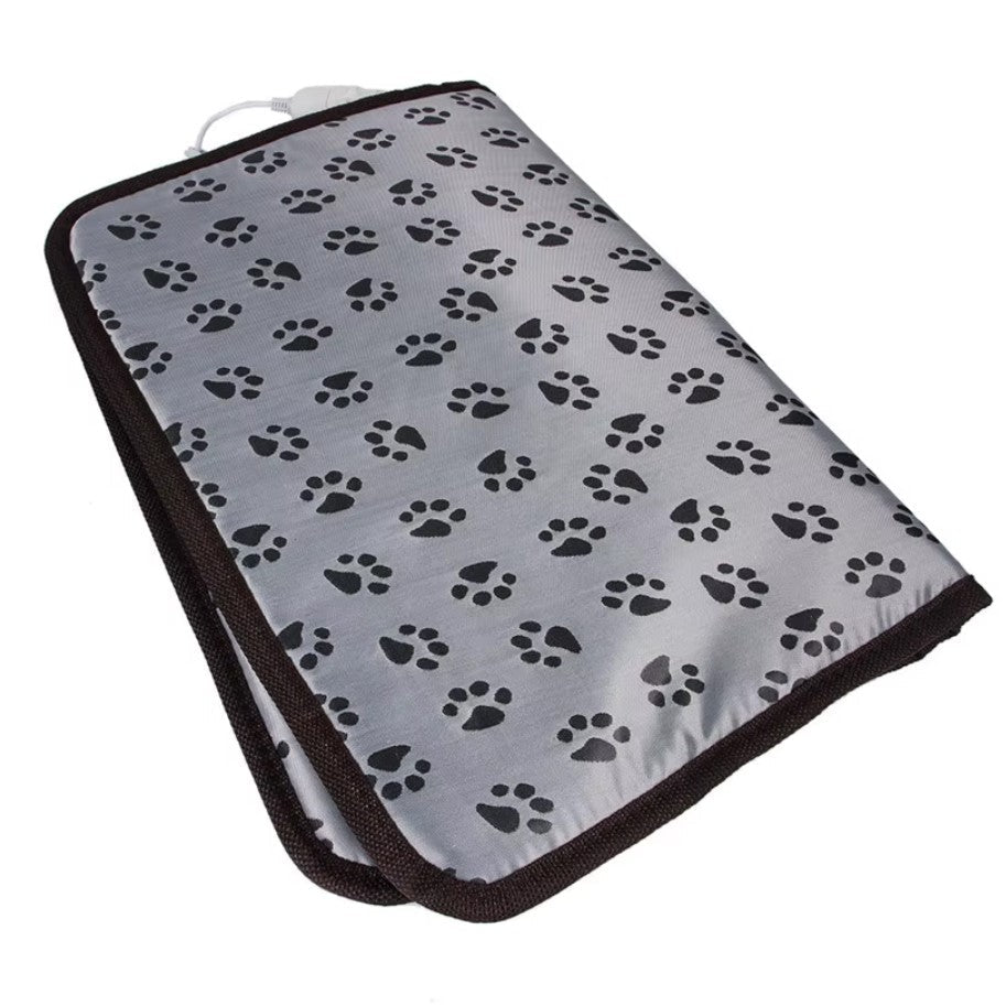 Electric pet heating pad for cats, dogs, and small animals with adjustable temperature and waterproof design