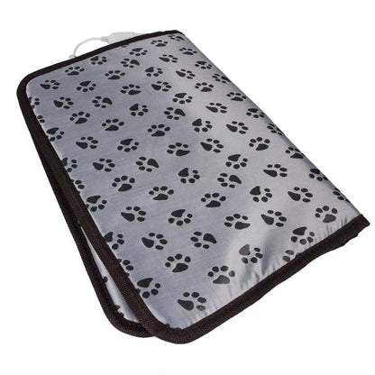 Electric pet heating pad for cats, dogs, and small animals with adjustable temperature and waterproof design