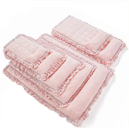 Pet Lace Sleeping Mat soft breathable washable bed for cats and dogs with elegant lace design