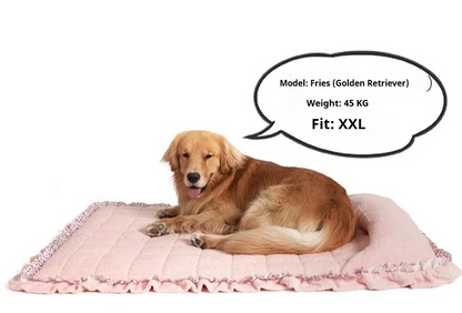 Pet Lace Sleeping Mat soft breathable washable bed for cats and dogs with elegant lace design