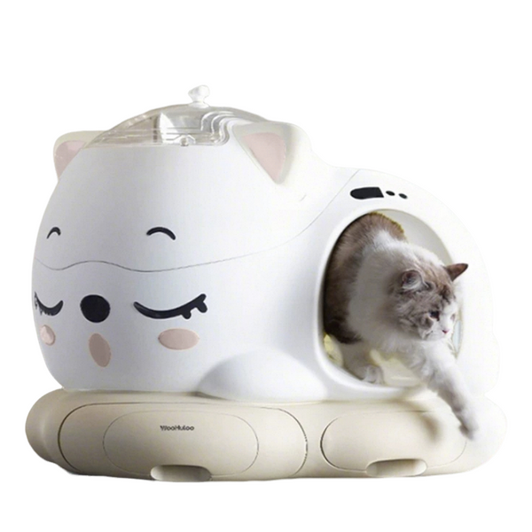 Bac à litière automatique intelligent pour chat de 10 L – Design ouvert, silencieux et sans tracas