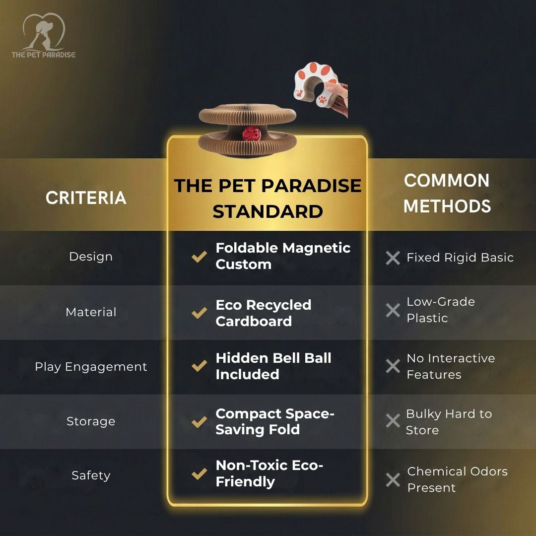 The Magic Organ™ Foldable Cat Scratching Board with Bell Ball