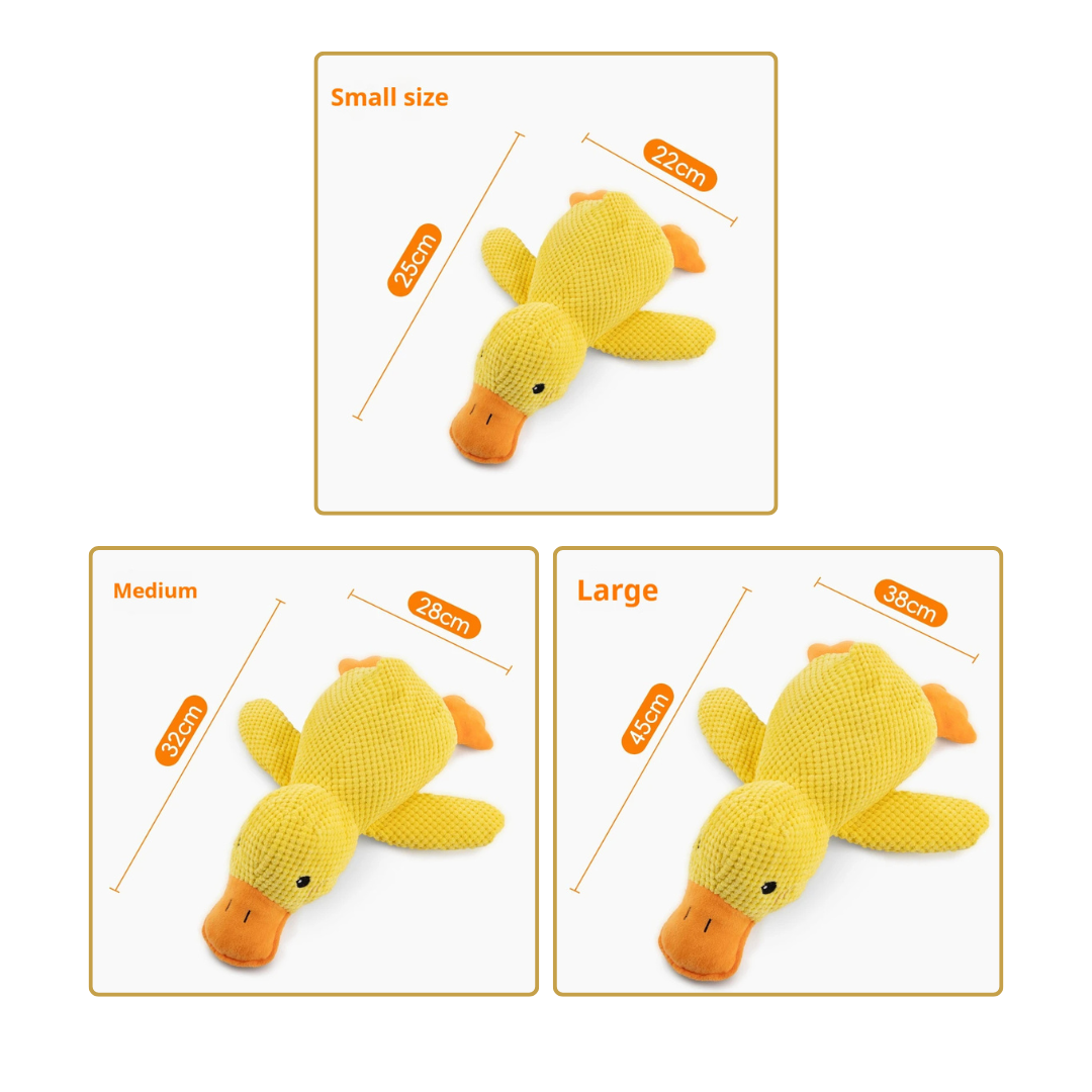 Interactive Calming Duck Pet Toy™ – Durable Plush Chew Toy for Dogs and Cats