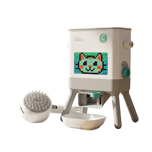 The Smart Lifestyle Founder's Bundle featuring an innovative pet self feeder F3 and interactive display.