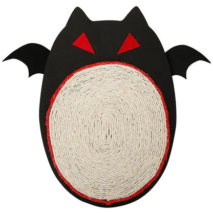 Halloween bat-shaped sisal cat scratch board for scratching and protecting furniture