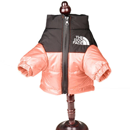Reflective winter dog jacket for French Bulldogs and Chihuahuas