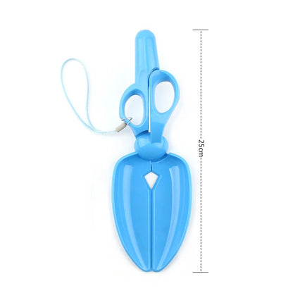 Durable outdoor scissors shape dog pooper scooper for easy cleanup