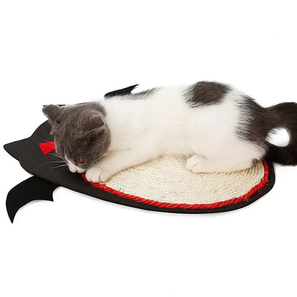 Halloween bat-shaped sisal cat scratch board for scratching and protecting furniture