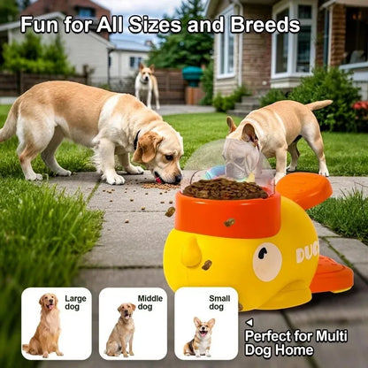 duck-shaped slow pet feeder for dogs