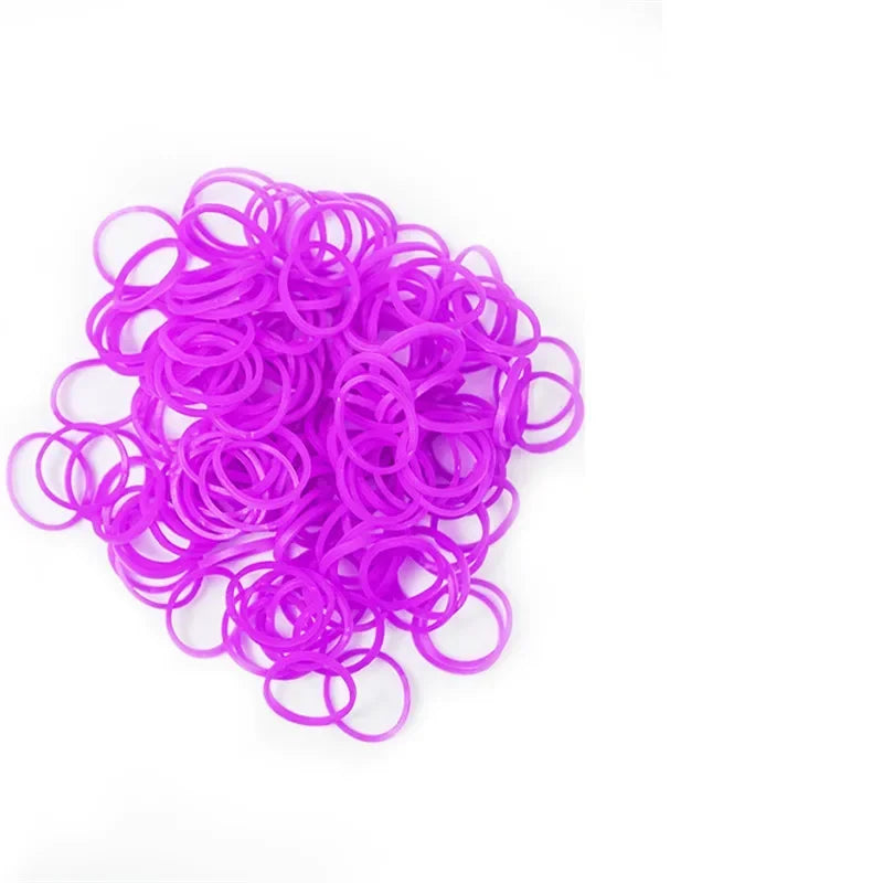 Colorful pet grooming rubber bands for DIY hair bows and accessories, perfect for all dog breeds.