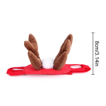 Pet Christmas hat and scarf set, festive holiday accessory for dogs and cats