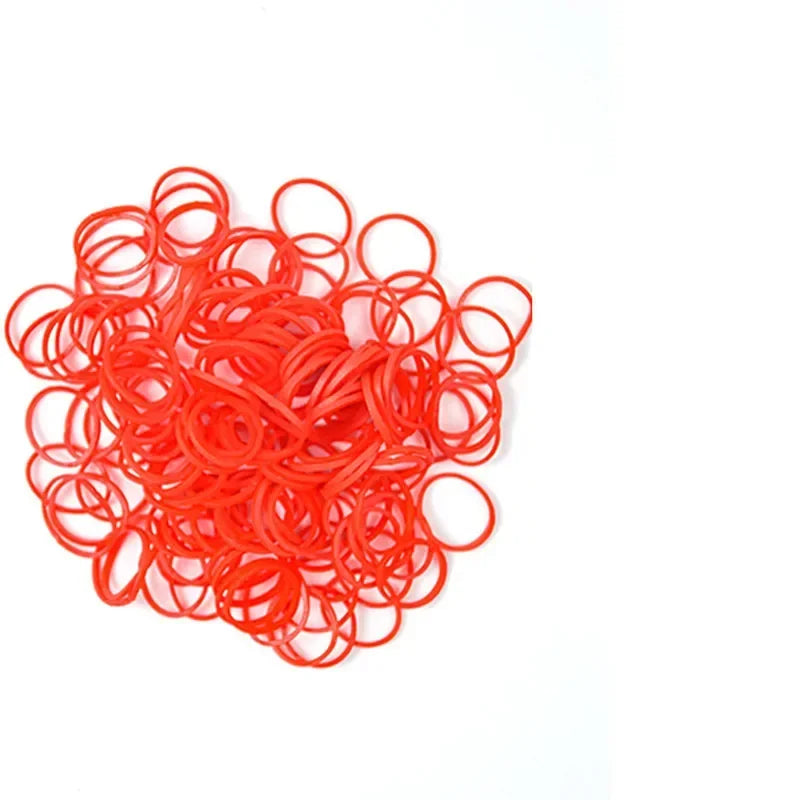 Colorful pet grooming rubber bands for DIY hair bows and accessories, perfect for all dog breeds.