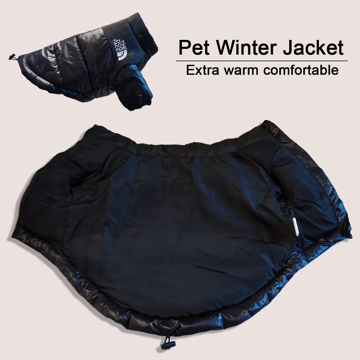 The Pet Paradise | WANGUPET | Large Winter Dog Jacket - Warm Windproof Reflective Coat for French Bulldog, Chihuahua, Small & Medium Dogs, Pet Outfits