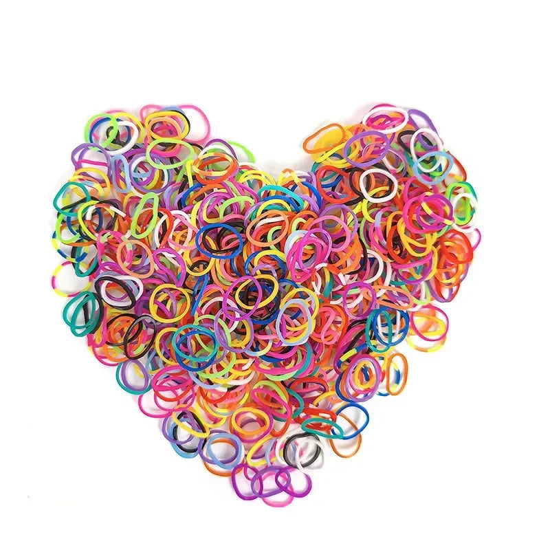 Colorful pet grooming rubber bands for DIY hair bows and accessories, perfect for all dog breeds.