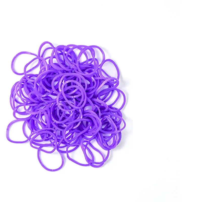 Colorful pet grooming rubber bands for DIY hair bows and accessories, perfect for all dog breeds.