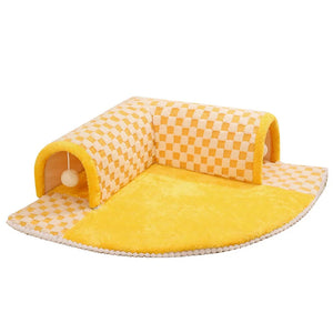 Nid tunnel pour chat pour l'hiver – Lit douillet, chaud et intime