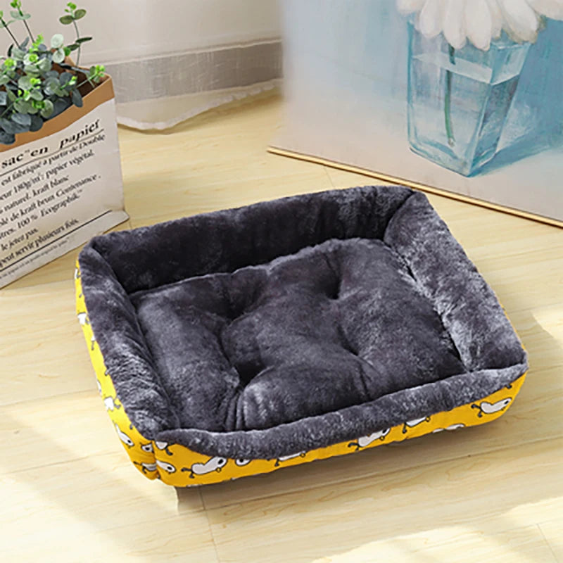 Comfortable pet dog bed sofa mat for dogs and cats, available in multiple sizes and colors, suitable for crates or floor use.