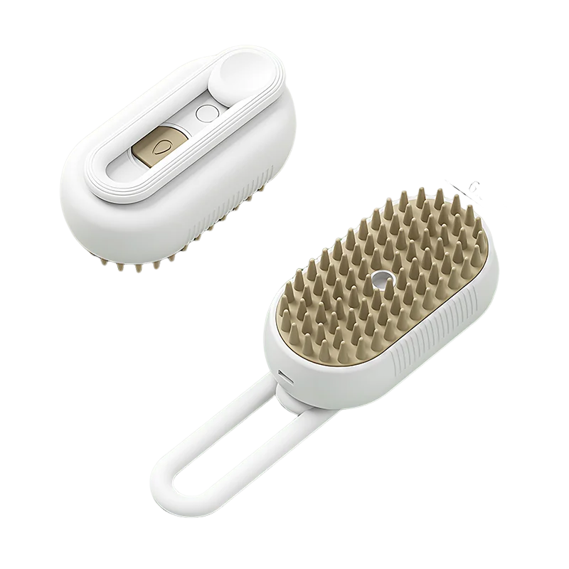 The CloudCoat™ Gentle Pet Steam Brush