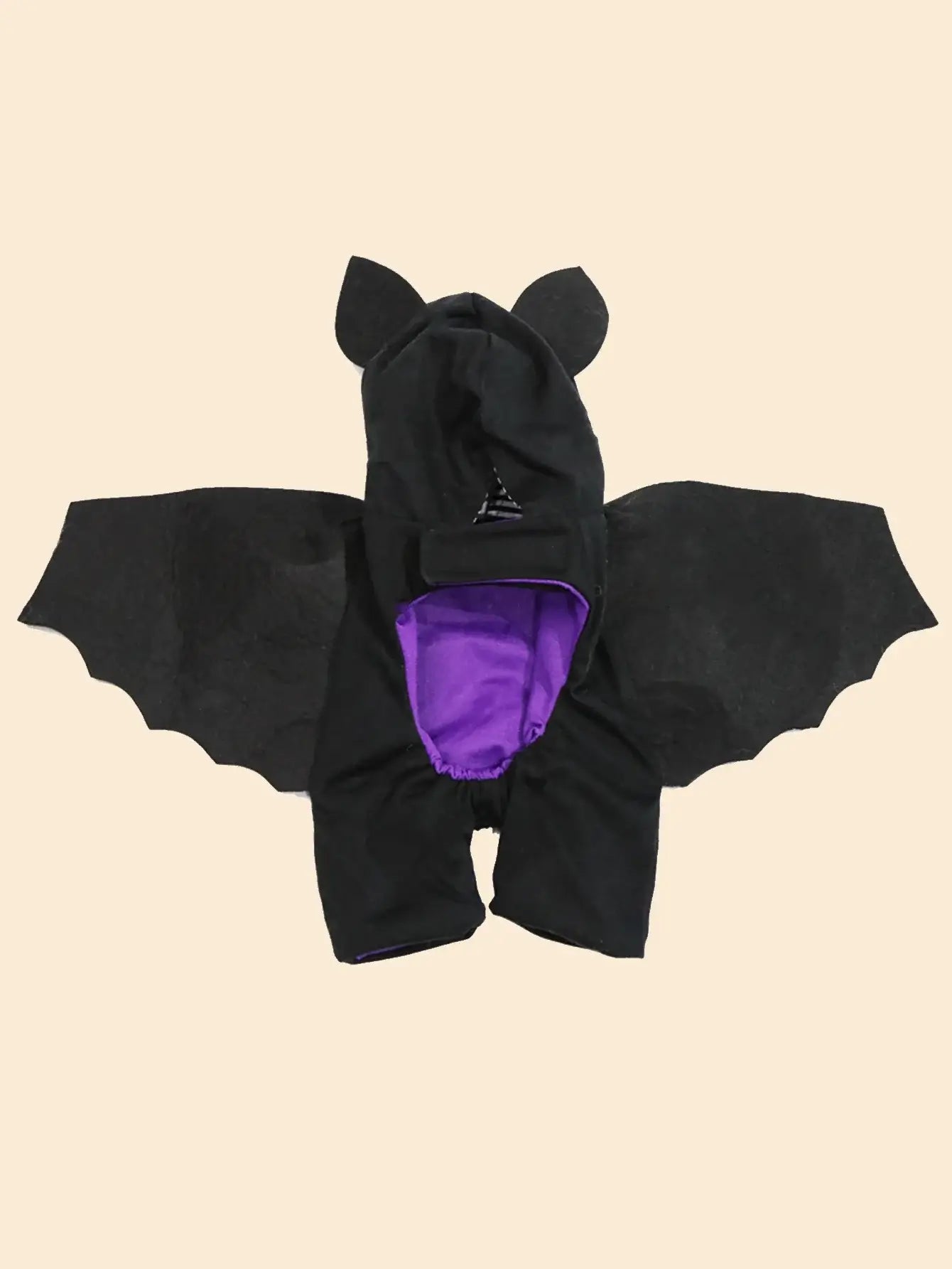 Dog wearing Halloween bat wings costume for small, medium, and large dogs