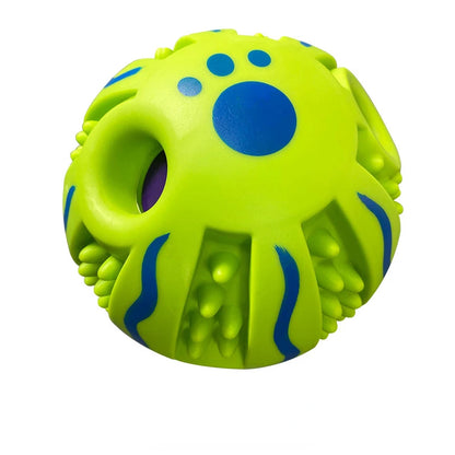 Wobble Wag Giggle Glow Ball toy with giggle sounds and glow-in-the-dark feature for interactive fun with dogs of all sizes.