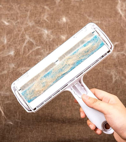 Reusable pet hair removal brush for clothes, sofas, and furniture