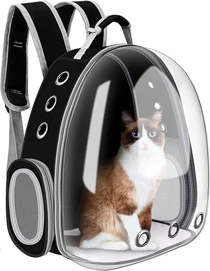 Breathable pet travel backpack carrier for small dogs and cats