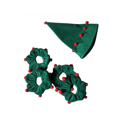 Pet wearing Halloween and Christmas knitted sweaters, featuring festive designs for dogs and cats.