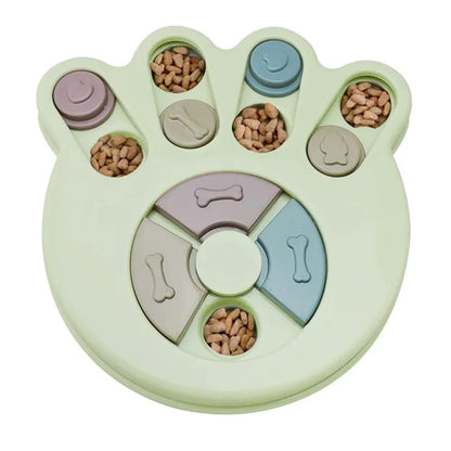 Slow Feeder Dog Puzzle Toy – Interactive food dispenser for dogs and cats with non-slip base