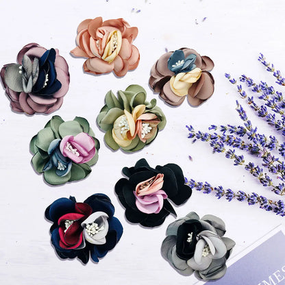 50PCS floral dog bow tie set for fashionable pet