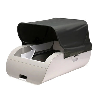 Automatic self-cleaning cat litter box with deodorizer and battery power