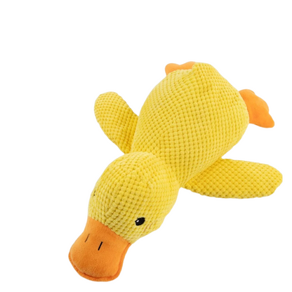 Soft calming duck plush toy for dogs and cats with wool fabric – anti-anxiety cuddle toy