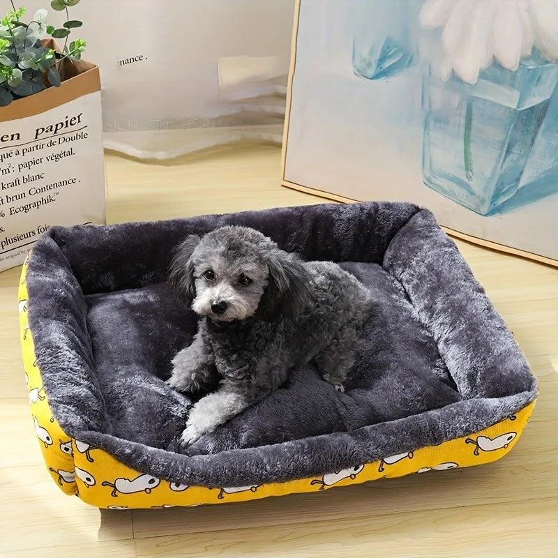 Comfortable pet dog bed sofa mat for dogs and cats, available in multiple sizes and colors, suitable for crates or floor use.