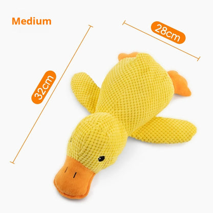 Soft calming duck plush toy for dogs and cats with wool fabric – anti-anxiety cuddle toy