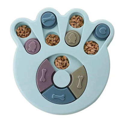 Slow Feeder Dog Puzzle Toy – Interactive food dispenser for dogs and cats with non-slip base
