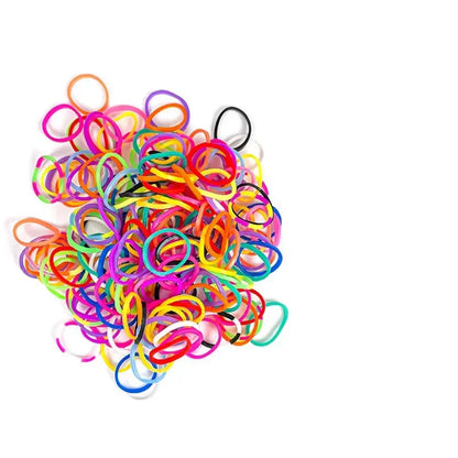 Colorful pet grooming rubber bands for stylish hair bows and hairpins, perfect accessory for dogs