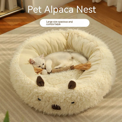 Winter warm plush dog mat – Cozy and soft bed for pets in cold weather