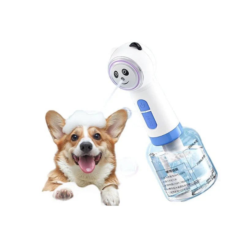 ThePetParadise| LISM | Fun Panda Pet Bathing Electric Foam Machine USB Charging Automatic Soap Dispenser for Dog and Cat Cleaning